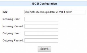 QUADStor VTL - iSCSI target drive